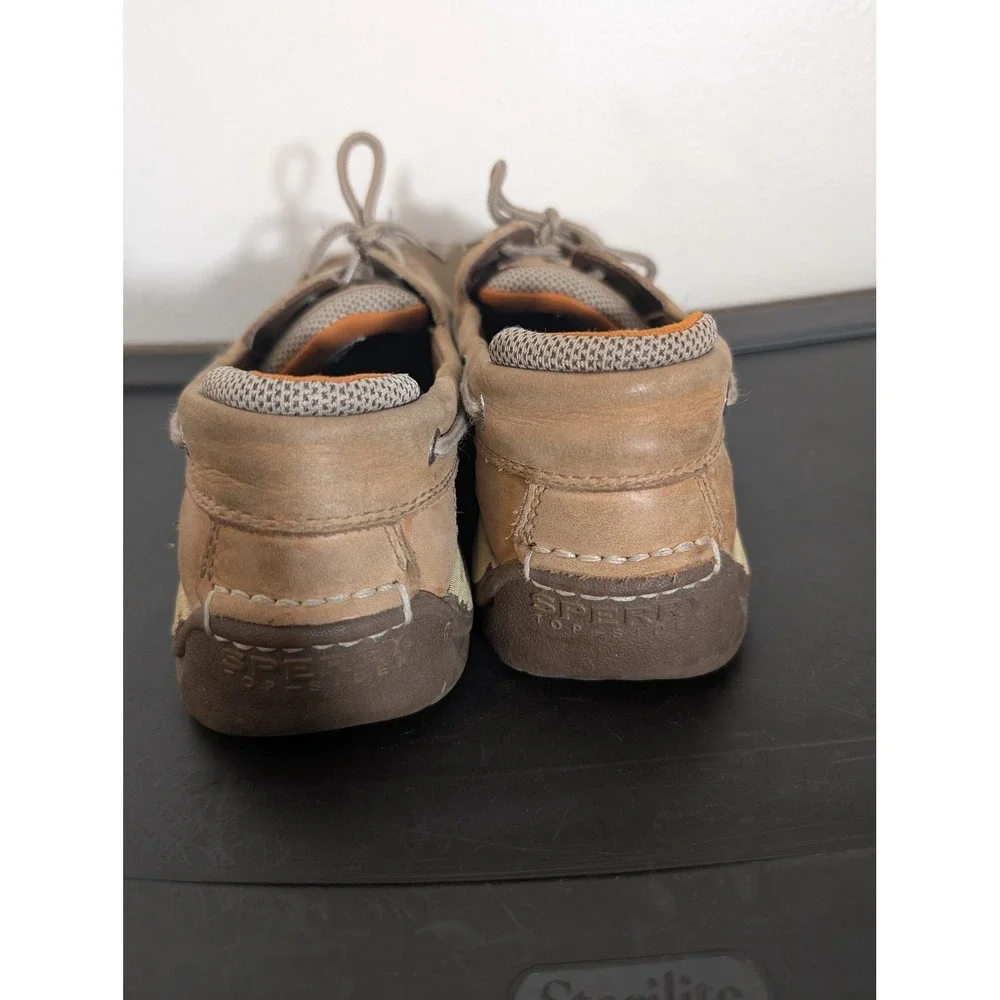 Sperry Top-Sider Men's 10.5M Billfish Tan Leather Boat Shoes 0777924 Non Slip